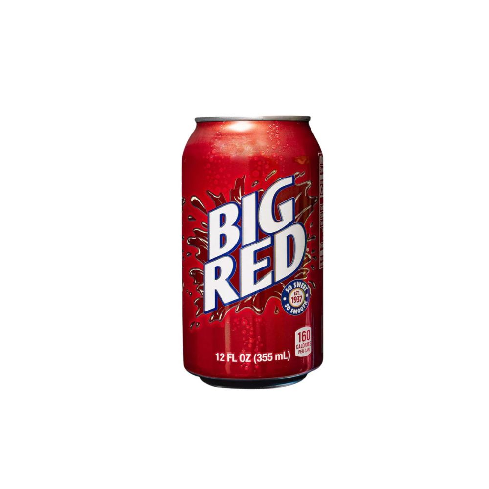 BIG RED Cream Soda - Un gusto unico che unisce dolcezza cremosa alla freschezza del limone e dell’arancia, il tutto avvolto da una morbida nota di vaniglia 355ml