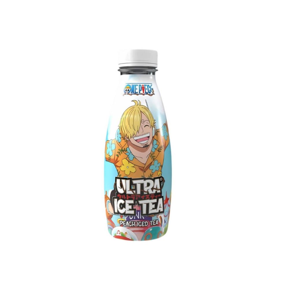 One Piece Ultra Ice Tea Peach Sanji Egghead - 500 ml  tè nero con succo di pesca