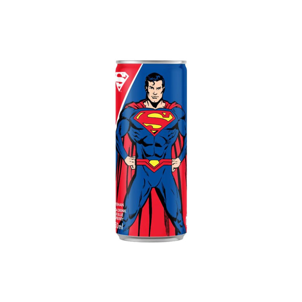 Superman Drink Soda – Lampone Blu (250ml)