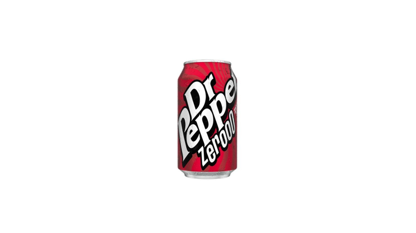 DR PEPPER USA Zero Sugar - Bevanda classica Dr Pepper senza zucchero 355 ml
