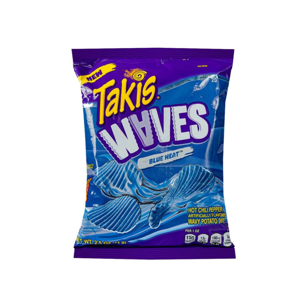 TAKIS Waves Blue Heat -Patatine ondulata piccante71g