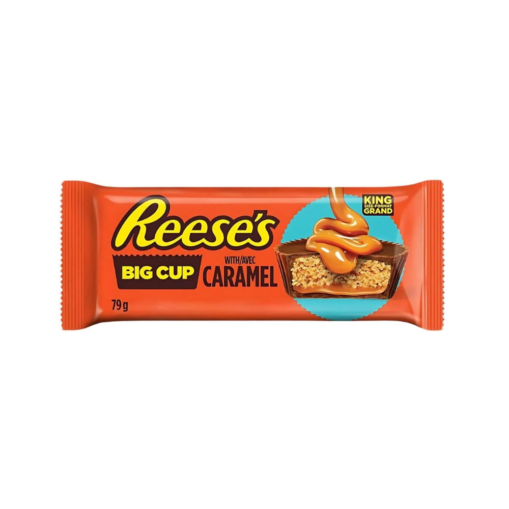 REESE'S CARAMEL BIG CUP- coppette ripiene di burro d'arachidi e caramello  79 G