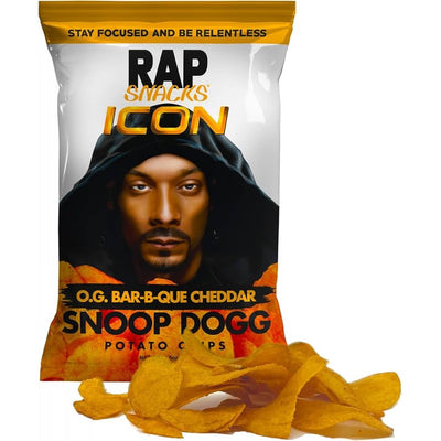 Rap Snacks Snoop Dogg 71 g patatine affumicate barbecue e cheddar