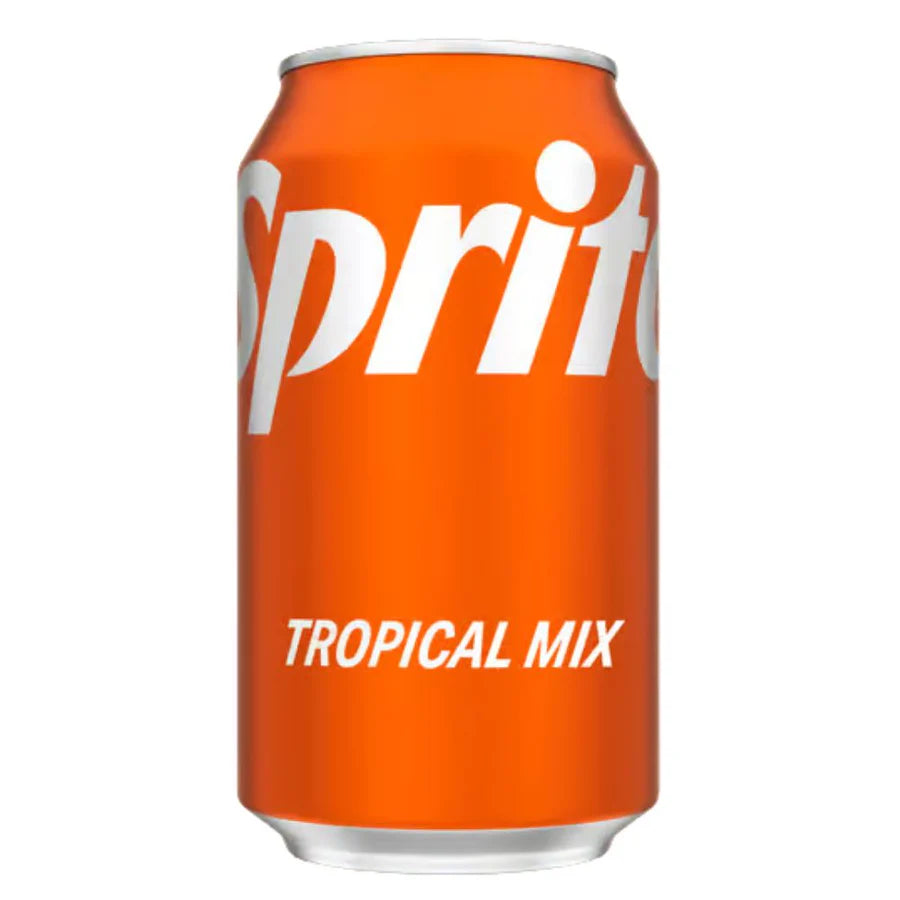 SPRITE  Tropical  Mix- Sprite al limone-lime potenziata da un mix tropicale di fragola e ananas 355ml  (USA)