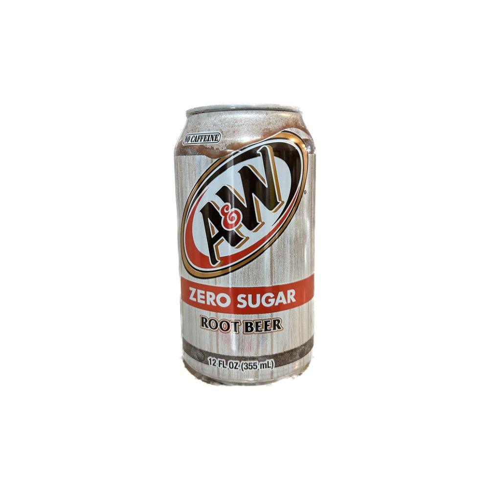 A&W Beer Zero Sugar - Bevanda Gassata senza Zucchero 355 ml - Snackation