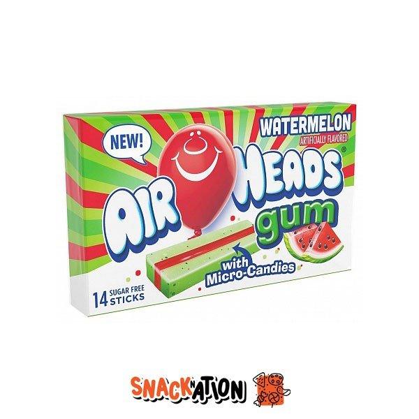 AIRHEADS Gum Watermelon - Bubblegum all'anguria 34 gr - Snackation