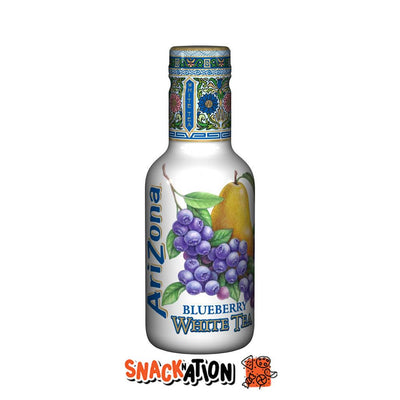 ARIZONA Blueberry White Tea - Bevanda al gusto di Tè Bianco e Mirtillo 500 ml - Snackation