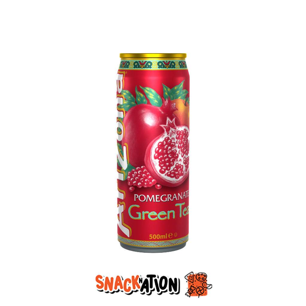 ARIZONA Pomegranate Green Tea - Bevanda al gusto di Tè Verde e melograno 330 ml - Snackation