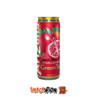 ARIZONA Pomegranate Green Tea - Bevanda al gusto di Tè Verde e melograno 330 ml - Snackation