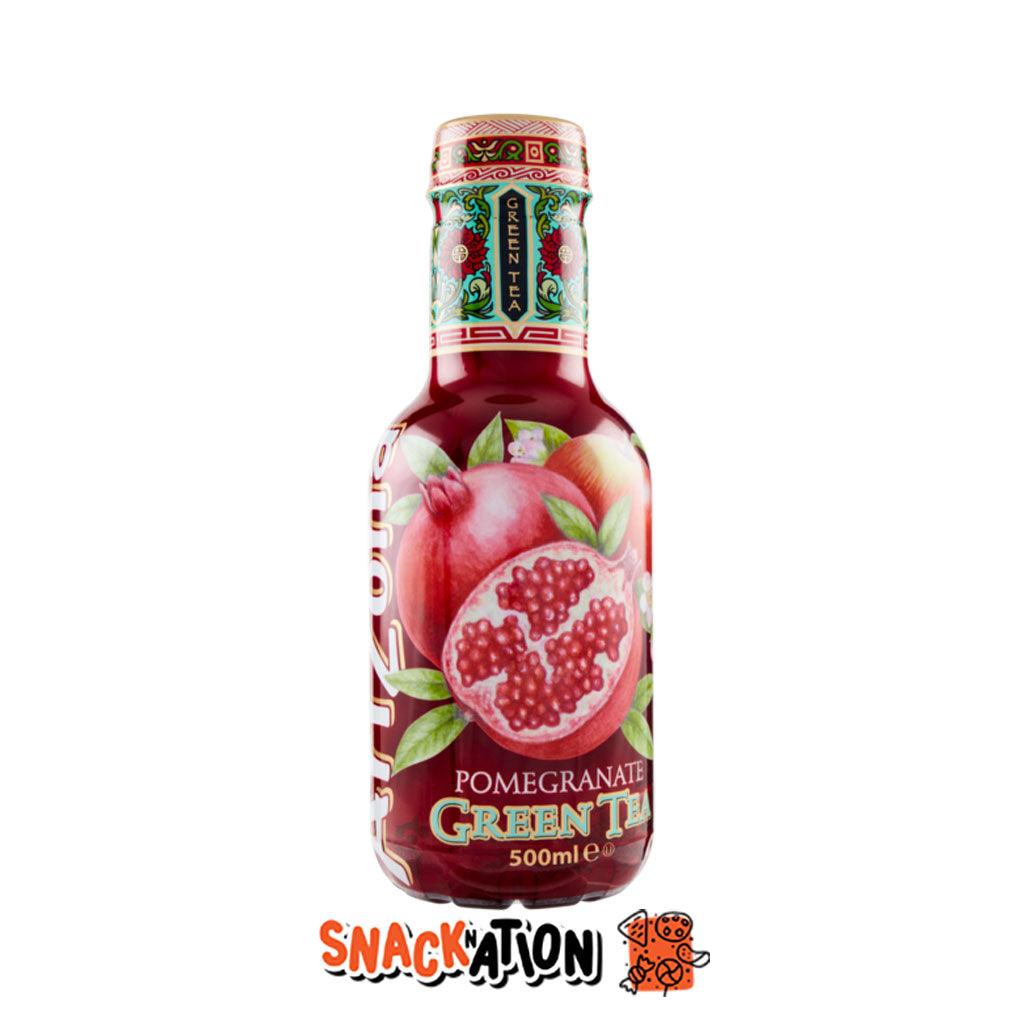 ARIZONA Pomegranate Green Tea - Tè al gusto di melograno e tè verde 500 ml - Snackation