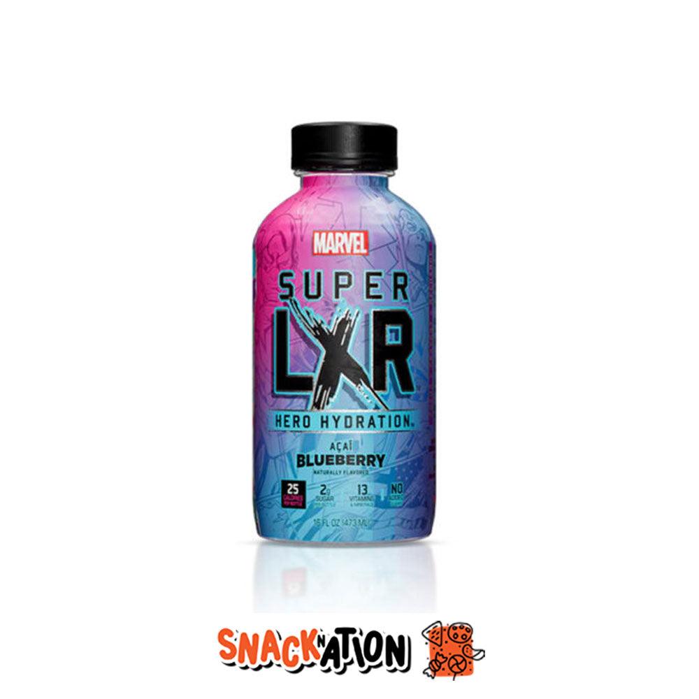 ARIZONA X MARVEL Super LXR Hero Hydration Acai & Blueberry – Bevanda Idratante al gusto di Mirtillo e Acai 473 ml - Snackation