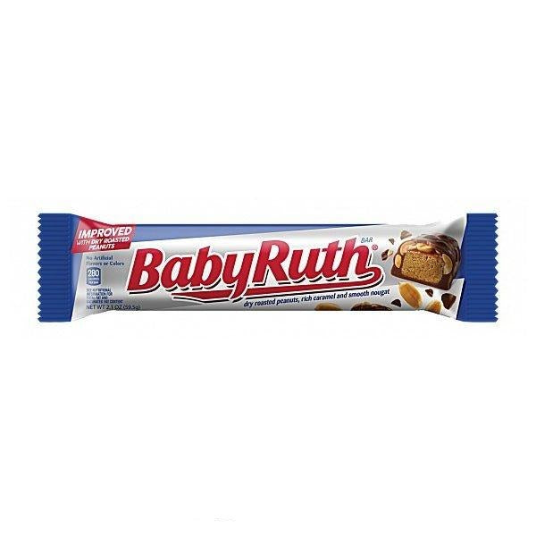 BABY RUTH - Barretta di cioccolato , arachidi, caramello e torrone 59 gr - Snackation