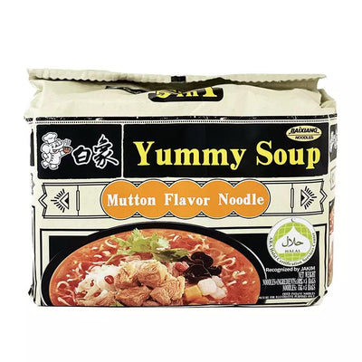 BAIXIANG Instant Ramen Noodle Mutton Soup – Noodles/ramen al gusto zuppa di montone 103 g - Snackation