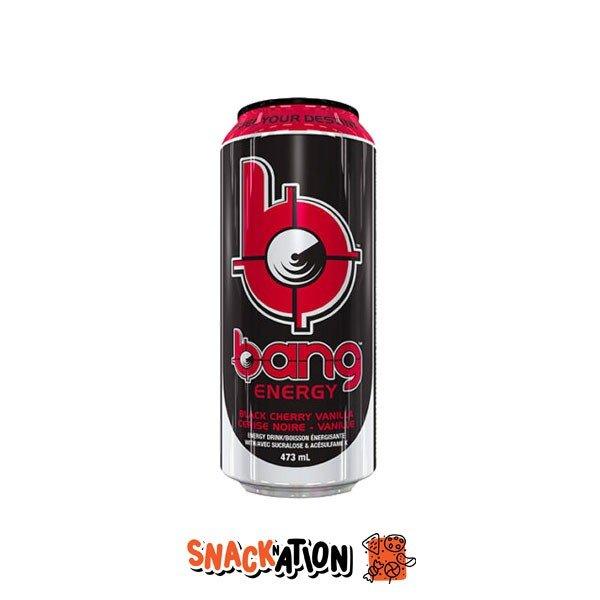 BANG Black Cherry Vanilla - Bevanda Energetica al gusto di vaniglia e amarena 473 ml - Snackation