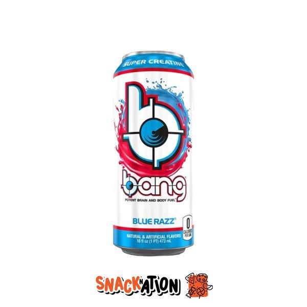 BANG Blue Razz - Bevanda Energetica al gusto di lampone 473 ml - Snackation