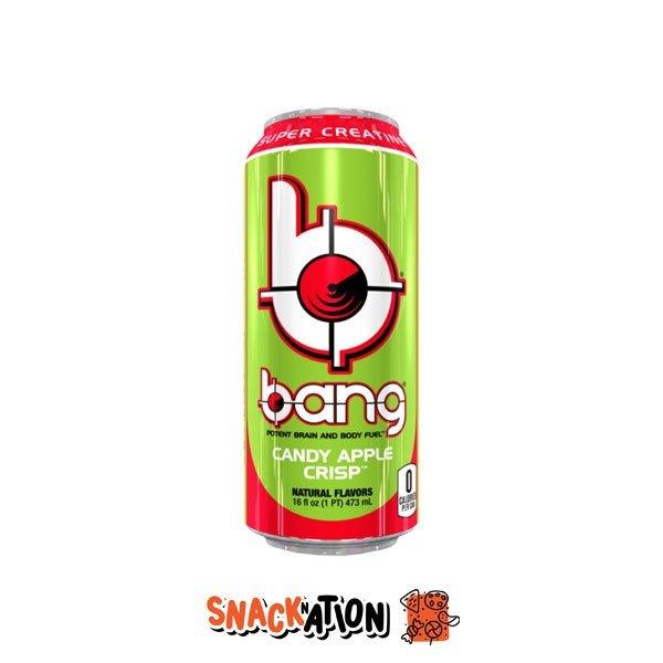 BANG Candy Apple Crisp - Bevanda Energetica al gusto al gusto mela 473 ml - Snackation
