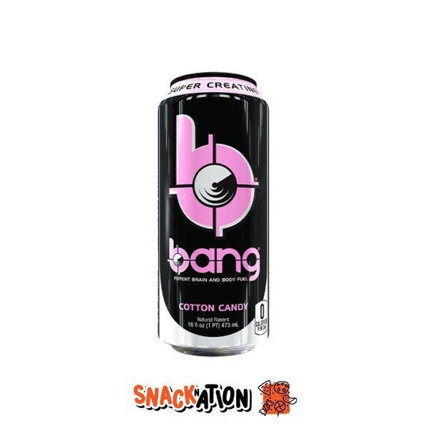 BANG Cotton Candy - Bevanda Energetica al gusto di zucchero filato 473 ml - Snackation