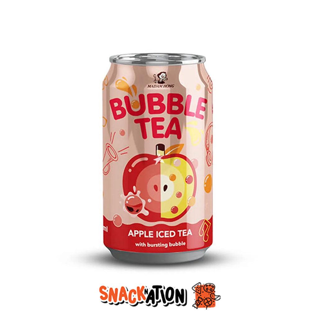BUBBLE TEA Apple Iced Tea - Bevanda al gusto bubble tè alla Mela 320 ml - Snackation