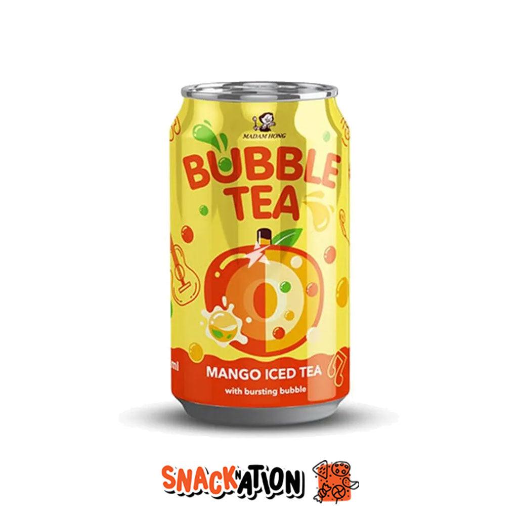 BUBBLE TEA Mango Iced Tea - Bevanda al gusto bubble tè al Mango 320 ml - Snackation