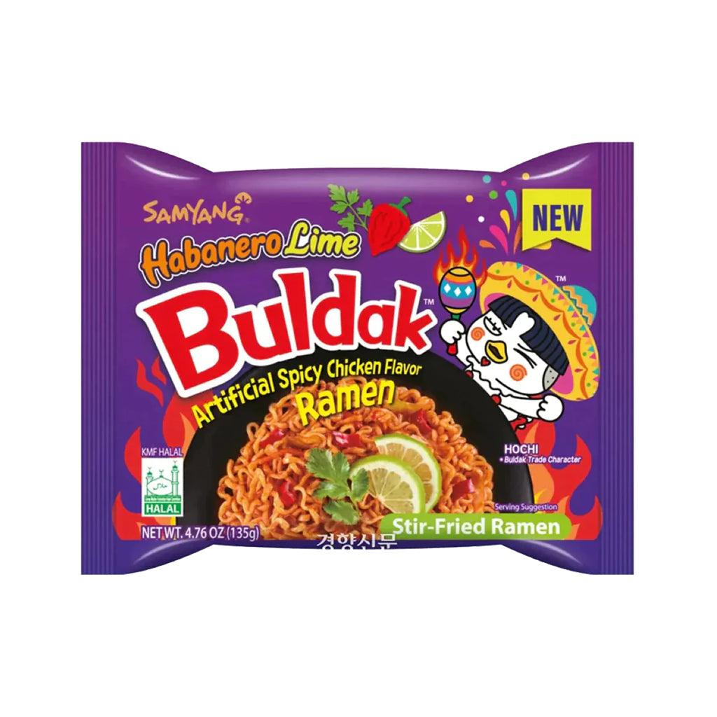 BULDAK Ramen Hot Chicken Habanero Lime – Ramen istantaneo al gusto di pollo piccante, habanero e lime 135 gr - Snackation