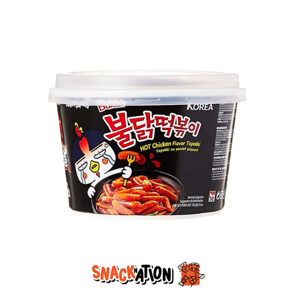 BULDAK Topokki Bowl Hot Chickent – Gnocchi di riso al pollo piccante 185 gr - Snackation