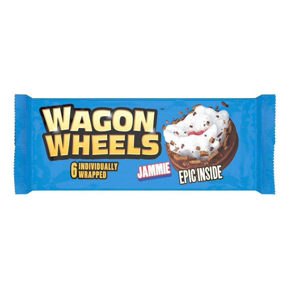 BURTON'S Wagon Wheel Jammie - Biscotto ripieno di marshmallow, lampone e ricoperto di cioccolato 36,6 gr - Snackation