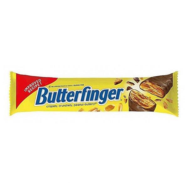 BUTTERFINGER - Barretta di cioccolato , caramello e burro d'arachidi 53 gr - Snackation