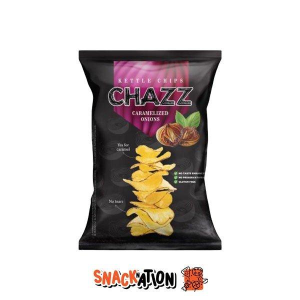 CHAZZ Potato Chips Caramelized Onions - Patatina al gusto Cipolla Caramellata 90 gr - Snackation