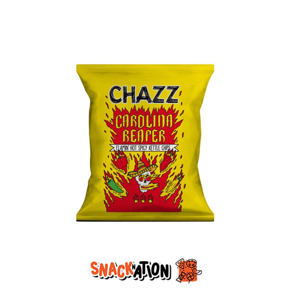 CHAZZ Potato Chips Carolina Reaper Pepper – Patatine piccanti con il peperoncino Carolina Reaper 50 g - Snackation