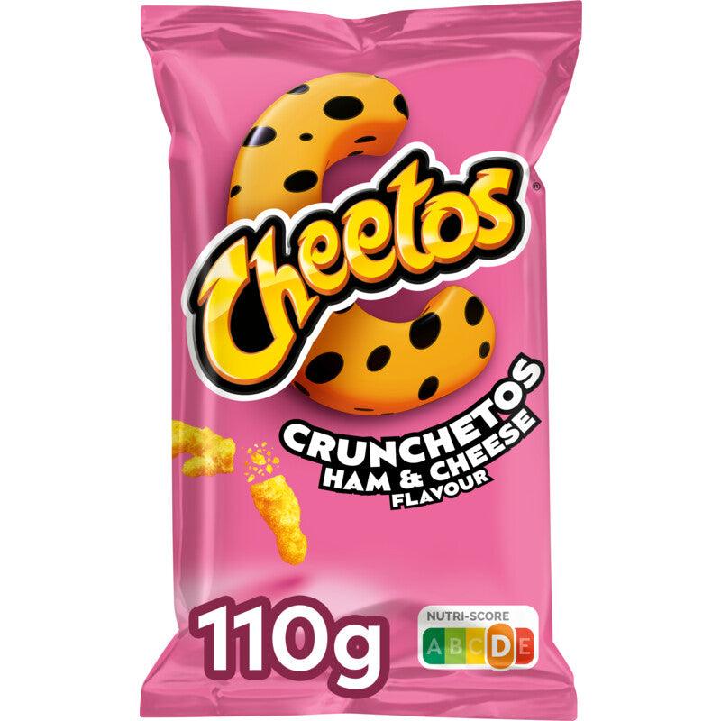 CHEETOS Crunchetos Ham & Cheese - Patatine di mais soffiate al gusto di formaggio e prosciutto 110 gr - Snackation