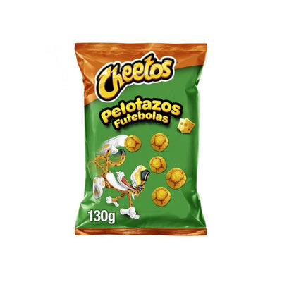 CHEETOS Pelotazos - Patatine al Gusto di Formaggio, Forma di Pallone da Calcio 130 gr - Snackation