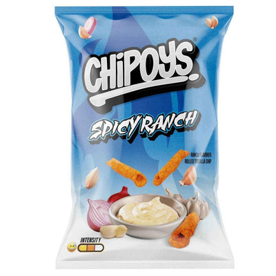 Chipoys Spicy Ranch - Chips di Mais al Gusto di Salsa Ranch 113,4 g - Snackation