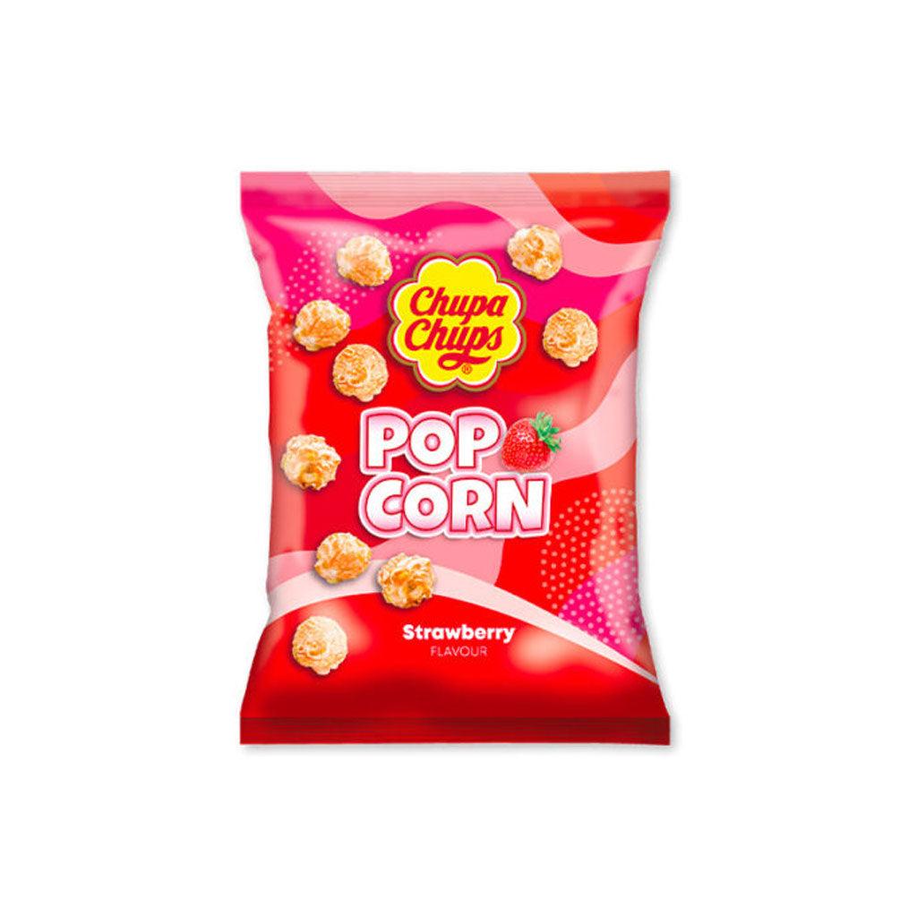 CHUPA CHUPS Pop Corn Strawberry - Pop Corn dolci al gusto di fragola 110 gr - Snackation