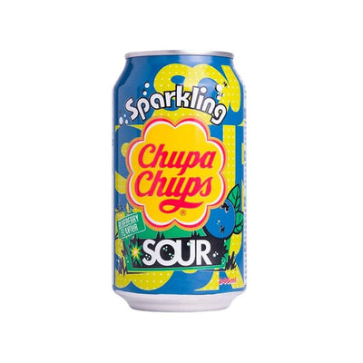CHUPA CHUPS Sparkling Blueberry Sour - Bevanda gassata aspra al gusto mirtillo 345 ml - Snackation