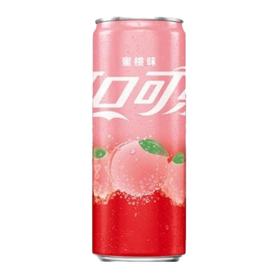 COCA COLA Peach China Import - Coca cola al gusto pesca 330 ml - Snackation