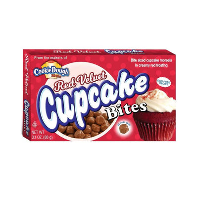 COOKIE DOUGH BITES Red Velvet - Palline al gusto cupcake red velvet 88 gr - Snackation