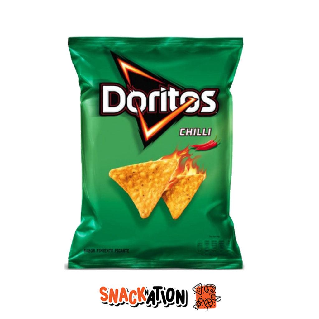 DORITOS Chilli Flavour - Chips tortillas di mais al gusto di Peperoncino semi piccante 140 gr - Snackation