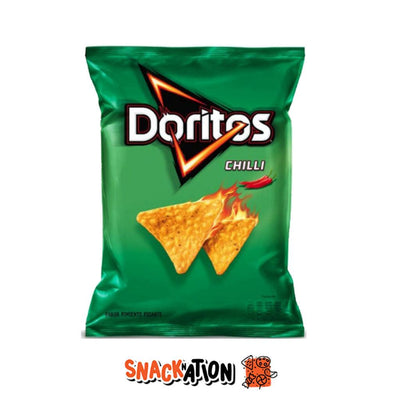 DORITOS Chilli Flavour - Chips tortillas di mais al gusto di Peperoncino semi piccante 140 gr - Snackation