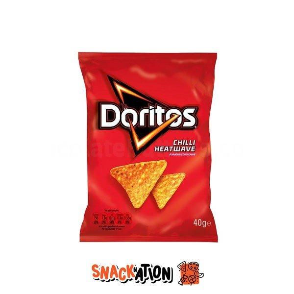 DORITOS Chilli Heatwave - Chips tortillas di mais al gusto piccante 40 gr - Snackation