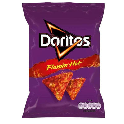 DORITOS Flamin' Hot - Chips di Mais Piccanti 75 g - Snackation