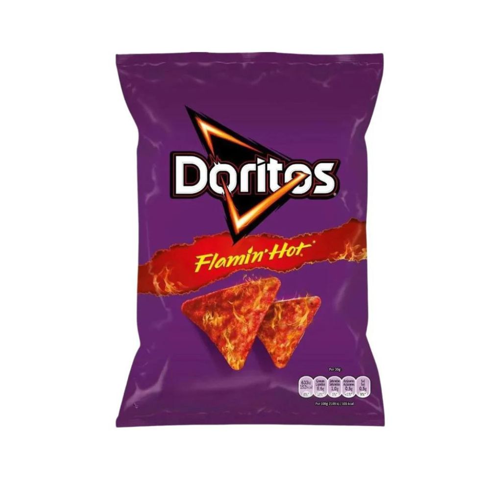 DORITOS Flamin' Hot - Chips di Mais Piccanti 160 g