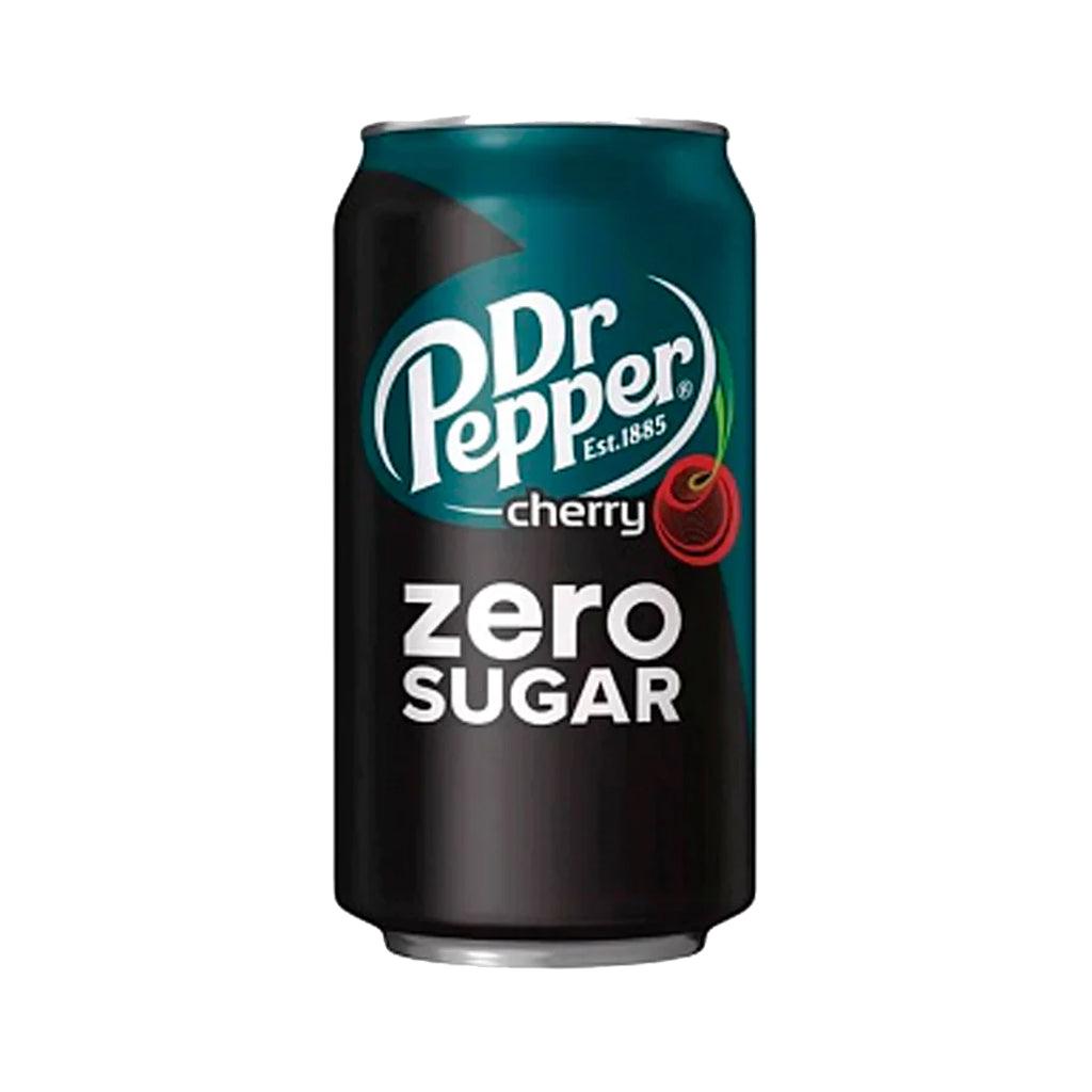 DR PEPPER USA Cherry Zero Sugar - Bevanda Dr Pepper alla ciliegia senza zucchero 355 ml - Snackation