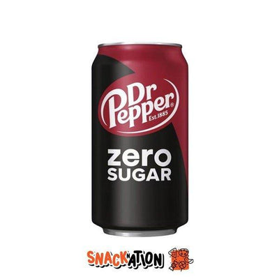 DR PEPPER USA Zero Sugar - Bevanda classica Dr Pepper senza zucchero 355 ml - Snackation