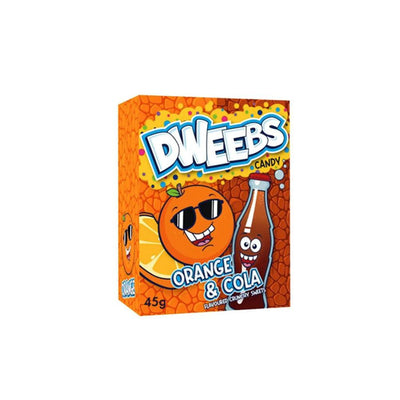 DWEEBS Orange & Cola - Caramelle al gusto di Arancia e Cola 45 gr - Snackation