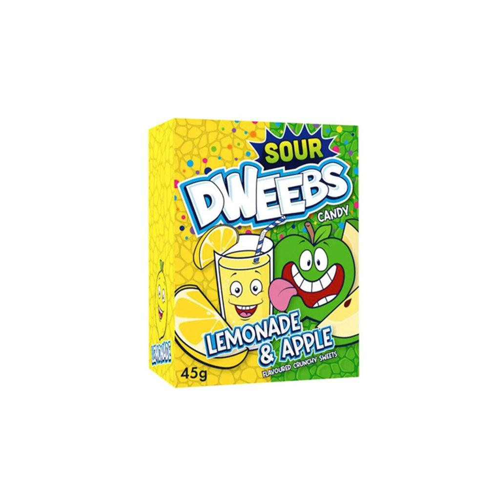 DWEEBS Sour Lemonade & Apple - Caramelle acide al gusto di Limonata e Mela 45 gr - Snackation