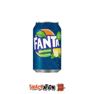 FANTA Elderflower & Lemon - Bevanda gassata al gusto limone e fiori di sambuco 330 ml - Snackation