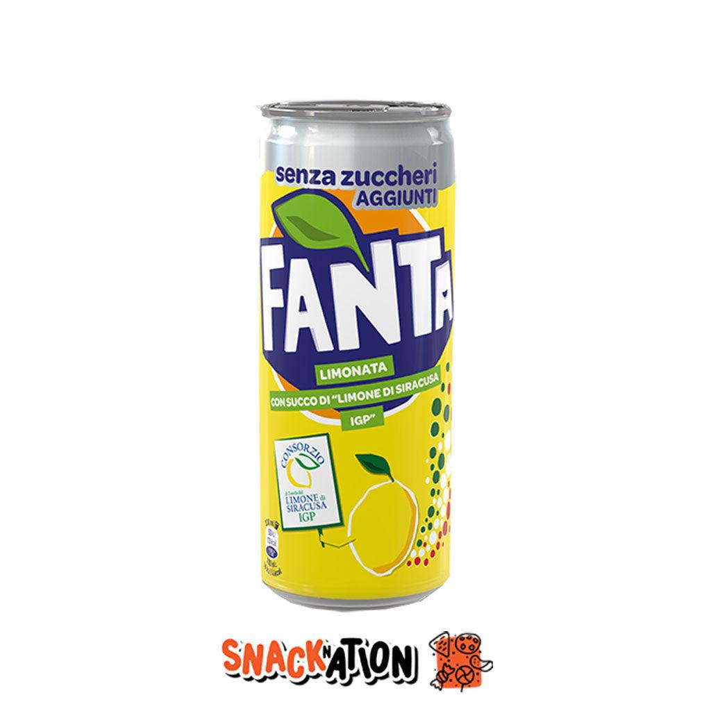 FANTA Limonata - Bevanda gassata al gusto di limonata Siciliana 330 ml - Snackation