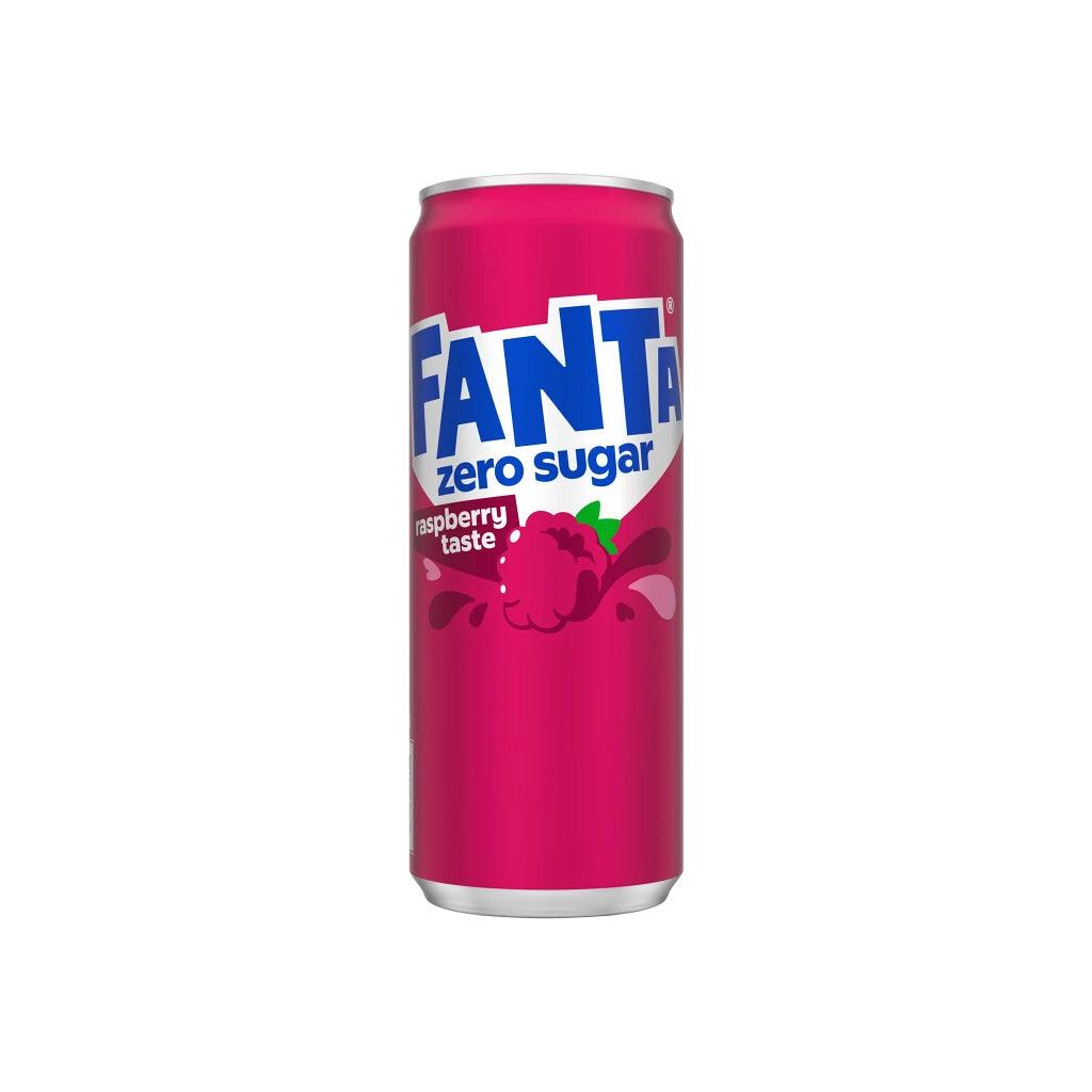 FANTA Raspberry Zero Sugar - Bevanda gassata al gusto di lampone 250 ml - Snackation