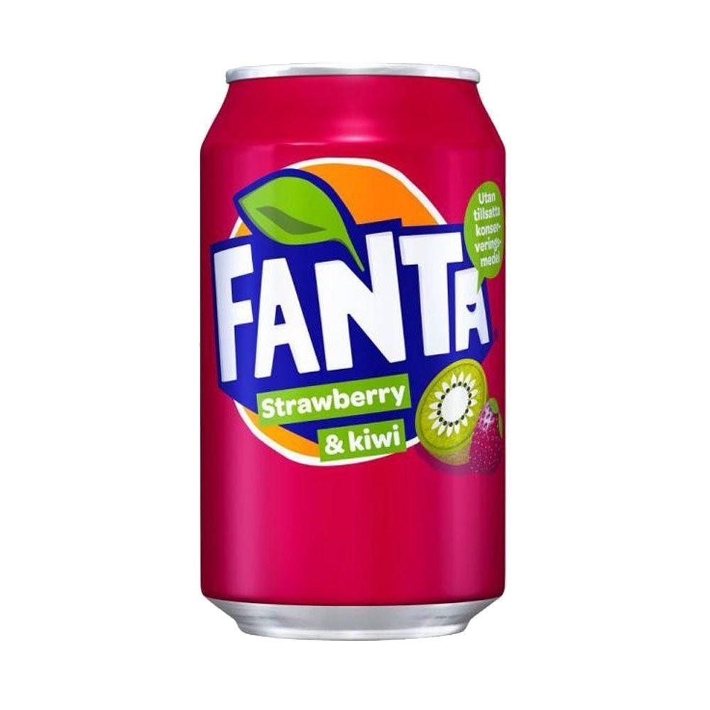 FANTA Strawberry & Kiwi - Bevanda gassata al gusto fragola e kiwi 330 ml - Snackation