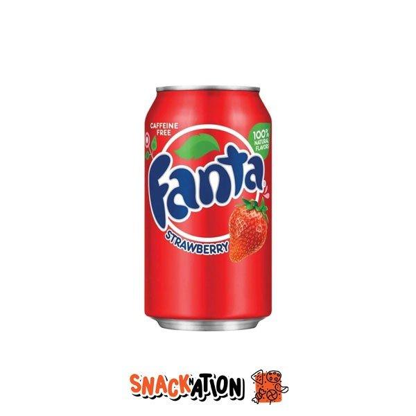 FANTA Strawberry - Bevanda gassata al gusto fragola 355 ml - Snackation